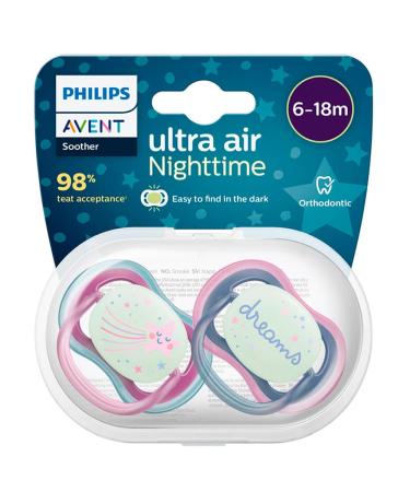 Buy Philips Avent Ultra Air Pacifiers for Babies (6-18 Months) - Pack of 4 with Sterilization Container | International Shipping Available - Buy Online on GoSupps.com