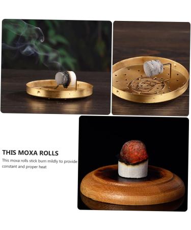 Soesfoufu 54st AI Zhu Women's Gift - Handmade Herbal Moxa Sticks for Acupuncture Therapy | Moxibustion Wormwood Care Supply - Buy Online on GoSupps.com