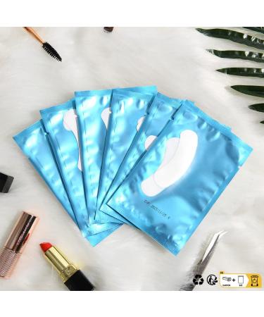 Lunamoon 50 Pairs Boat Shape Eye Pads for Eyelash Extensions - Best Under Eye Pads & Accessories - Mini Blue - Buy Online on GoSupps.com