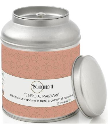  NOVECENTO TE' Novecento T | Marzipan Black Tea Leaves - 90 Gr | Black Tea Marzipan Almonds Pink Pepper | Black Tea Blend Marzipan Almonds & Spices in Bulk Tin - Buy Online on GoSupps.com