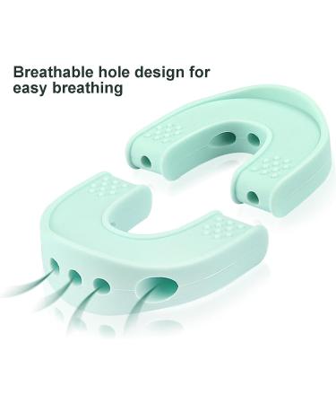 Bexdug Jaw Exerciser for Women Silicone Double Chin Reducer Jawline Exerciser - Compact Jawline Shaper Jaw Sculpting Tool for Women Men Green - Buy Online on GoSupps.com