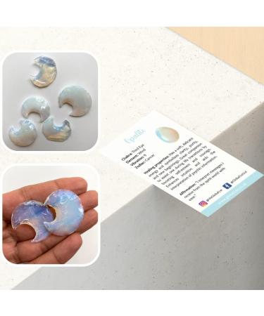 Faceted Crescent Moon Crystal 3x2cm Opalite - Buy Online on GoSupps.com