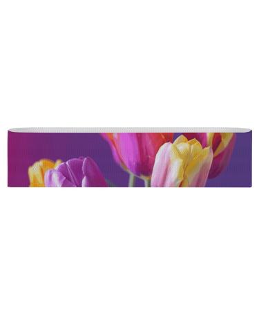 Resistance Bands Exercise Bands Vibrant FlowerPattern Printed Elastic Band Leg Bands Resistance Fitness Bands Fabric Resistance Bands