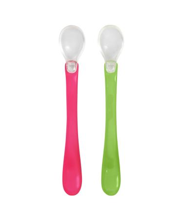 Green Sprouts Feeding Spoons 6-12 Months Pink 2 Pack