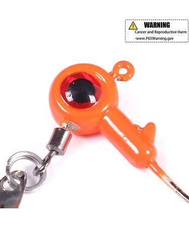 25PCS 1/8 oz Painted Jig Heads with Eye Ball Hooks for Bass/Crappie Fishing - Buy Online on GoSupps.com