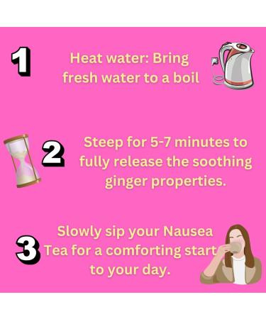 Organic Lemon Ginger Pregnancy Tea for Nausea Relief - Caffeine-Free, USDA Certified - 20 Count Pack - Up to 40 Servings - Buy Online on GoSupps.com