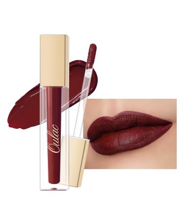 Oulac liquid matt lipstick mahogany lipsticks long -lasting with kissing intensive color output precise applicator matt finish vegan gluten -free liquid matte 4.5 ml (m18) (m18) fierceness kiss - Buy Online on GoSupps.com