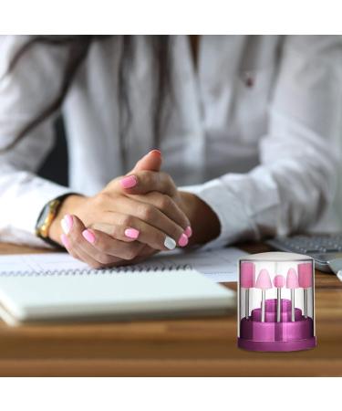 FRCOLOR Nail Drill Bits grinding head box Nail Bit Organizer Holes Bits Displayer nail bit Nail Salon bits for nails Nail Bit manicure pp plastic Tool Nail Drill Bit Storage Holder - Buy Online on GoSupps.com