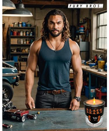 Scented Candles for Men - Black Beard Gunpowder & Charred Hickory | Hand-Poured Natural Soy Wax | Long-Lasting 70-80 Hour Burn | Vintage Tin Home Gift - Made in the USA - Buy Online on GoSupps.com