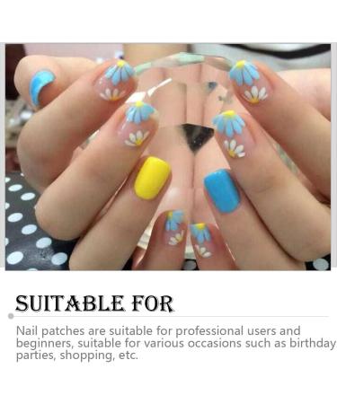 dijiusidy Nail Art Stickers Self-Adhesive Fingernail Decal with Strap Glue DIY Art Decor Full Cover Manicure Kits for Women Girls YMX201 - Buy Online on GoSupps.com