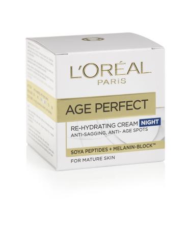 Loreal Age Perfect Re-Hydrating Night Cream for Mature Skin 50 mL 50 ml (Pack of 1)