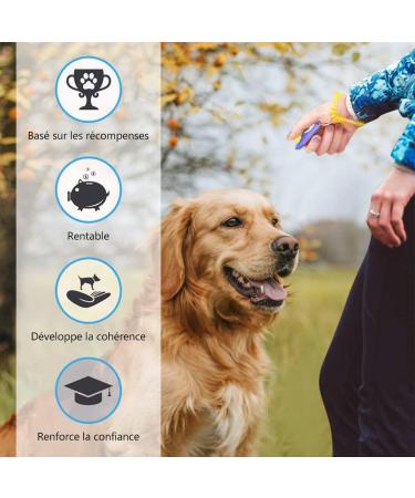 Dog Training Clicker Set - 2-Pack Hand Loop Clickers for Dogs Cats & Horses | Effective Clicker Training Tools - Buy Online on GoSupps.com