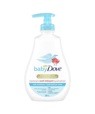 Baby Dove Tip to Toe Baby Wash for moisturized skin Rich Moisture hypoallergenic 384 ml 384 ml (Pack of 1)