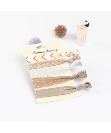 Beauty Wig World 9 Pack Elastic Ribbon Hair Ties - Colorful Ponytail Holders for Women and Girls - 45 Pcs Hair Bands and Bracelets - Buy Online on GoSupps.com