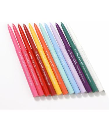 Colourful Eyeliners Matte Eyeliner Pencil Long Lasting Waterproof Makeup Cosmetics 12PCS eyeliner - Buy Online on GoSupps.com