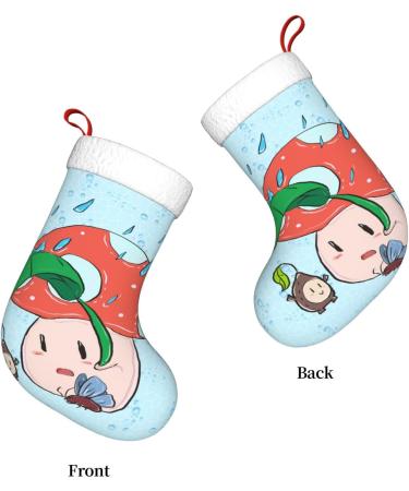 YYHHAOFA Sunflower Seeds and Mushroom Prints Christmas Decorative Stockings : Soft Light and Tactile Suitable for Christmas Halloween - Buy Online on GoSupps.com