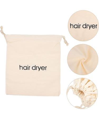 BIUDECO 2pcs Hair Dryer Storage Bag Hairdryers Hairdryer Bag for Hair Dryer Holiday Sack Pouch Fabric Beige - Buy Online on GoSupps.com