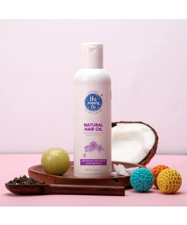 The Moms Co. Natural 10-in-1 Baby Hair Oil with Argan Oil, Marula, Avocado, Bhringraj Oil, and USDA-Certified Organic Amla Oil - 100ml - Buy Online on GoSupps.com