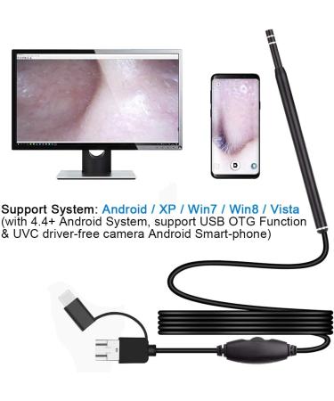 3-in-1 USB Earwax Removal Tool with HD Camera and LED Light - Ear Cleaner Endoscope for Adults, Kids, and Pets - Compatible with Android Smart Phones - Buy Online on GoSupps.com