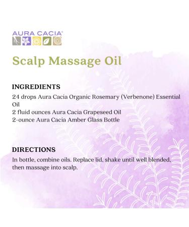 Aura Cacia 100% Pure Verbenone Rosemary Essential Oil - Certified Organic & GCMS Tested - 0.25 fl oz - Buy Online on GoSupps.com