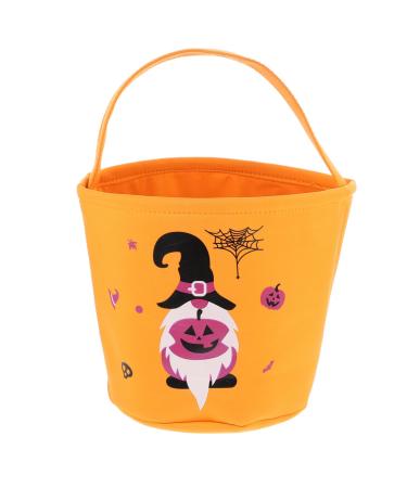 STOBAZA 1 Pc Halloween Candy Bag Handbags Orange Basket Portable Halloween Basket Child Basket