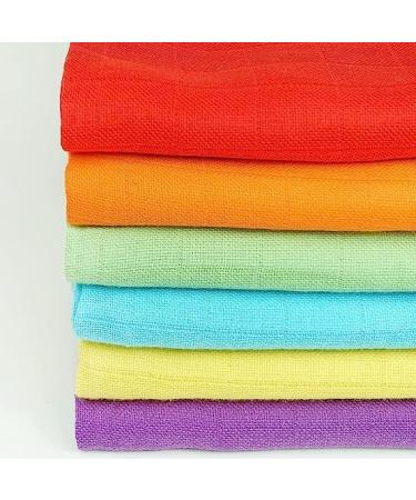 Buy BRIGHT Bots Unisex Muslin Squares - 70 cm 6 Assorted Colors for Babies | International Shipping - Buy Online on GoSupps.com