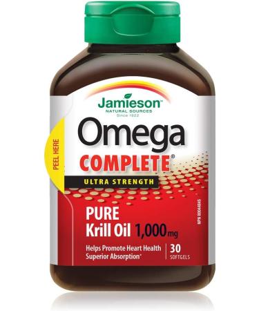 Jamieson Ultra Strength Krill 1000mg 30 Softgels - Buy Online on GoSupps.com