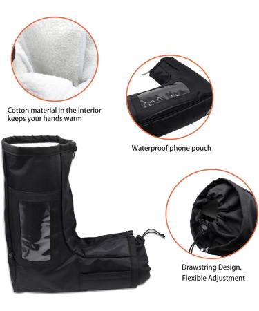 Muloo Waterproof Winter ATV Gloves Windproof Handlebar Mitts for Men & Women Perfect for Motorcycle Snowmobile Riding Durable - Buy Online on GoSupps.com