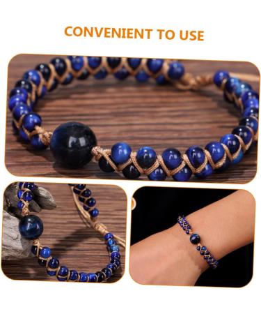 DOITOOL Anti Motion Sickness Bracelet | Blue Crystal Dainty Bracelet for Car Sickness | Portable Beaded Female Accessory - Buy Online on GoSupps.com