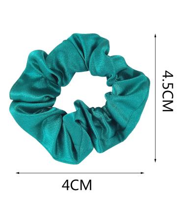 12 PCs Silk Satin Hair Gum Scrunchie Set - Colorful Monochrome Traceless Hair Ties for Women & Girls | Perfect Pferdeschwanz Holders - Buy Online on GoSupps.com
