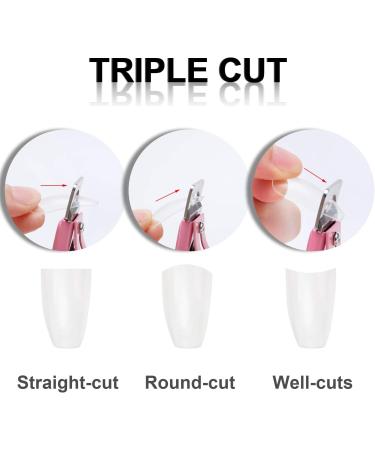 MWOOT 3 Pieces False Nails Clipper Artificial Fake Nail Tips Cutter Stainless Steel Rustproof Nail Catcher Kit Trimmer Manicure Pedicure Tool for Gel Acrylic Nail - Buy Online on GoSupps.com