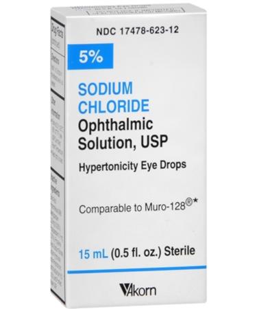 Akorn Sodium Chloride Solution 15 mL (Pack of 5)