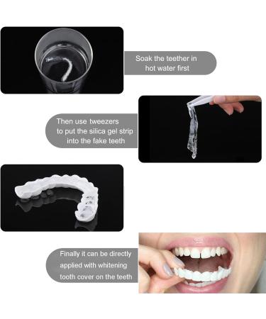 Flipped Warm 2 Pairs of Provisional Denture Teeth Comfortable Plug-In Solutions for Women | High-Quality Veneers & Prostheses - Buy Online on GoSupps.com