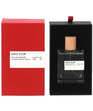 Golf Club Cologne for Men 3.4oz / 100ml Eau de parfum Long Lasting Fragrance for Men (Oil Concentration 15%) Woody & Spicy - With Grapefruit Saffron Notes Gold Red - Buy Online on GoSupps.com