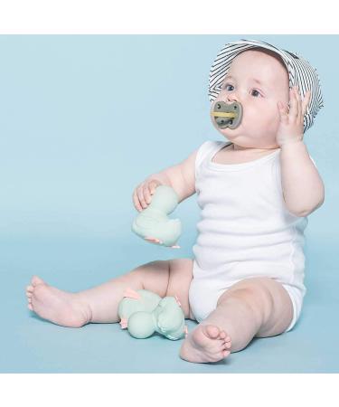HEVEA Watermelon Natural Rubber Pacifier - Orthodontic Flower Design for Babies (0-3 Months) | Eco-Friendly & Safe - Buy Online on GoSupps.com