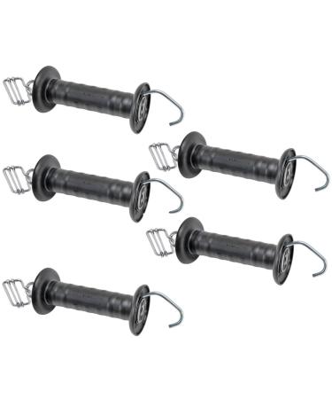 VOSS.farming 5X gate handle large with tape connection 40mm galvanized - for pasture fence tape electric fence paddock fencing gate handle pasture fence