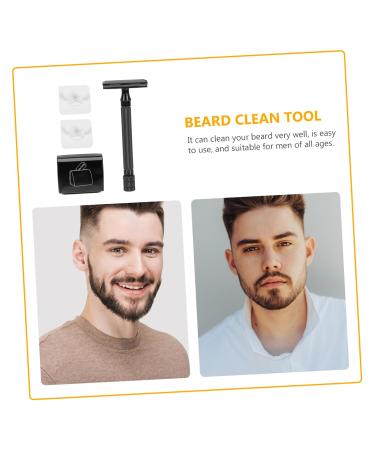 Vintage Manual Razor Set - Beard Trimming & Cleaning Tool | 1 Count Black - Buy Online on GoSupps.com