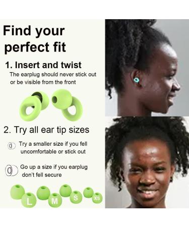Buy Ear Plugs for Noise Reduction | Reusable Soft Silicone Hearing Protection for Sleep & Concentration 8 Tips Included 28dB Noise Cancellation - Buy Online on GoSupps.com