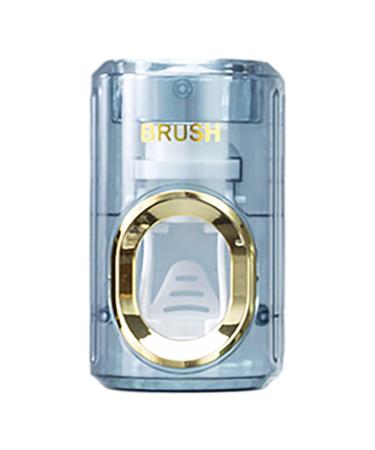 Erhigher Long-Lasting Toothpaste Dispenser Automatic Squeezer Hands-Free Space-Saving with Dust-Proof Holder Wall Mounted Detachable Easy to Clean Durable Ps Blue