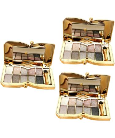 FRCOLOR 3pcs Glitter & Flash Colorful Mirror Brush Makeup # Eye Colors Shadow With Eyeshadow - Buy Online on GoSupps.com
