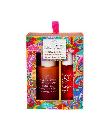 Heathcote & Ivory Cloud Nine Blooming Happy Uplifting Body and Pulse Point Oil Set