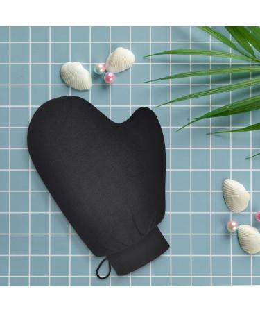 LOPHE Black Double Sided Self Tanning Mitt Applicator - Reusable Gloves for Self Tanners - Washable with Anti-slip Elastic Wrist - Ideal for Lotions, Mousses, and Creams - Buy Online on GoSupps.com