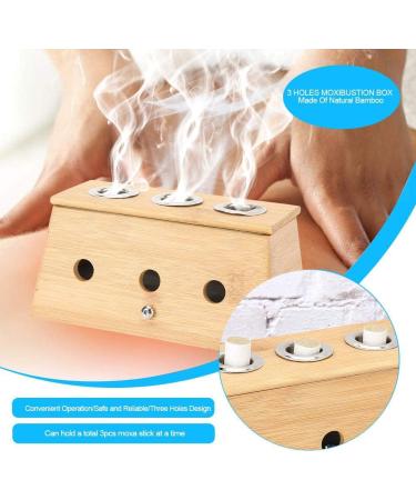 3 Holes Moxa Box - Portable Moxibustion Roller for Pain Relief & Fatigue Relief | International Shipping Available - Buy Online on GoSupps.com