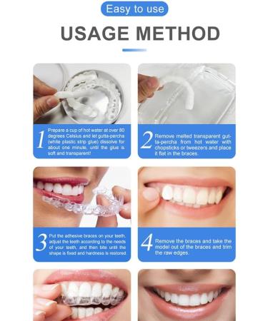 Snap On Veneers for Men & Women | Moldable False Teeth & Denture Replacement Kit with Teeth Grinding Guard & Whitening Strips - Buy Online on GoSupps.com