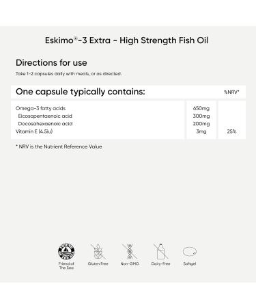 Eskimo-3 Extra High Strength Fish Oil - Nutri Advanced - 50 Capsules - Buy Online on GoSupps.com