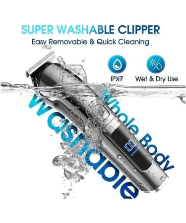Hair Clippers for Men - 14 in 1 Waterproof Electric Beard Trimmer & Grooming Kit - USB Rechargeable Cordless - Buy Online on GoSupps.com