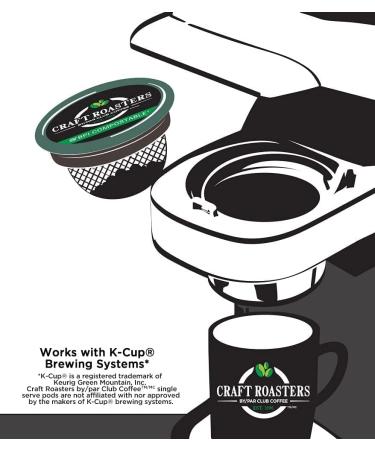 Club Coffee Craft Roasters French Roast - Dark Roast Single Serve Coffee K-Cup Pods Compostable Coffee Pods Keurig Brewer Compatible Rainforest Alliance Certified 72 Count French Roast - Dark Roast 72 count (Pack of 1) - Buy Online on GoSupps.com
