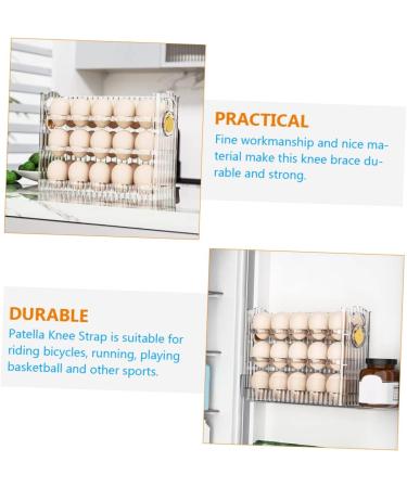 KOMBIUDA Refrigerator Egg Rack Egg Storage Box Plastic Serving Tray Vanity Organizers and Storage Egg Container for Refrigerator Transparent 26X20X10CM - Buy Online on GoSupps.com