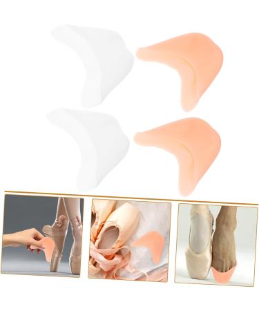 Didiseaon Toe Sleeve Pads for Women - 2 Pairs Silicone Gel Toe Covers for Ballet High Heels & Dance - Toeless Half Socks in Assorted Colors - 9x7cm - Buy Online on GoSupps.com