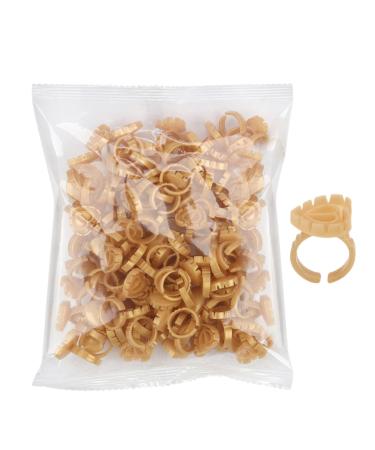 Glue Rings - Glue Holder for Eyelash Extensions 100pcs Disposable Adjustable Cups | Eyelash Rings for Professional Eyelash Application Kits Suitable for Ink Products for Eyelash Extensions